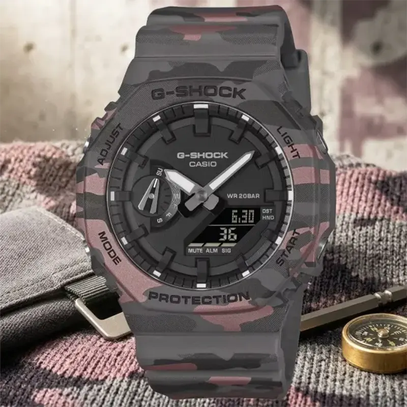 Casio G-Shock Gray Dial Ana-Digital Men's Watch- GA-2100CM-8A